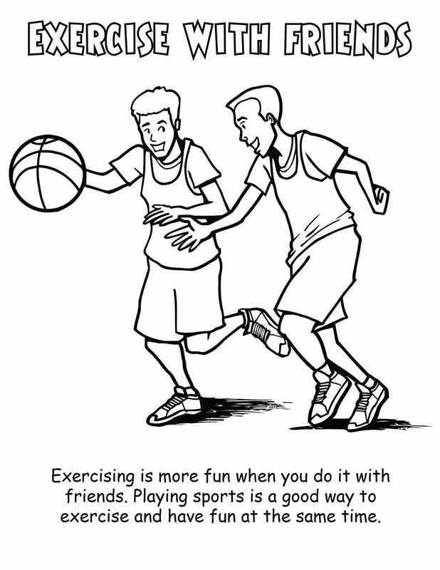 Exercise Coloring Pages 1