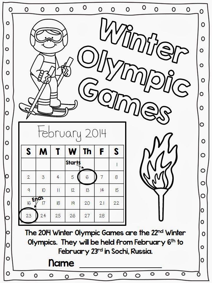 Flying into First Grade: Giveaway Winners and Winter Olympics Unit 