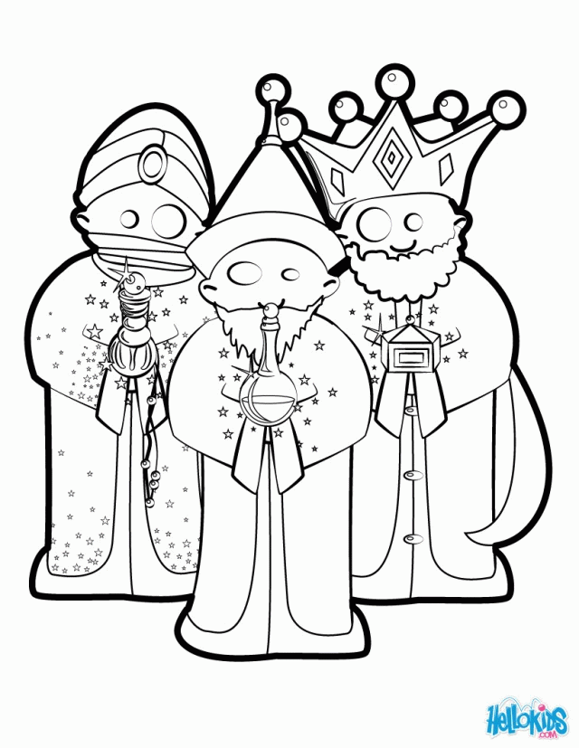 Three Kings Coloring Pages Coloring Home