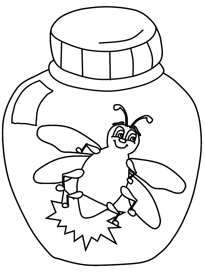 Firefly Coloring Page - Coloring Home