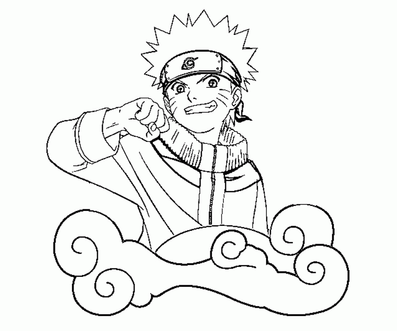 Child Naruto Coloring Pages Shippuden