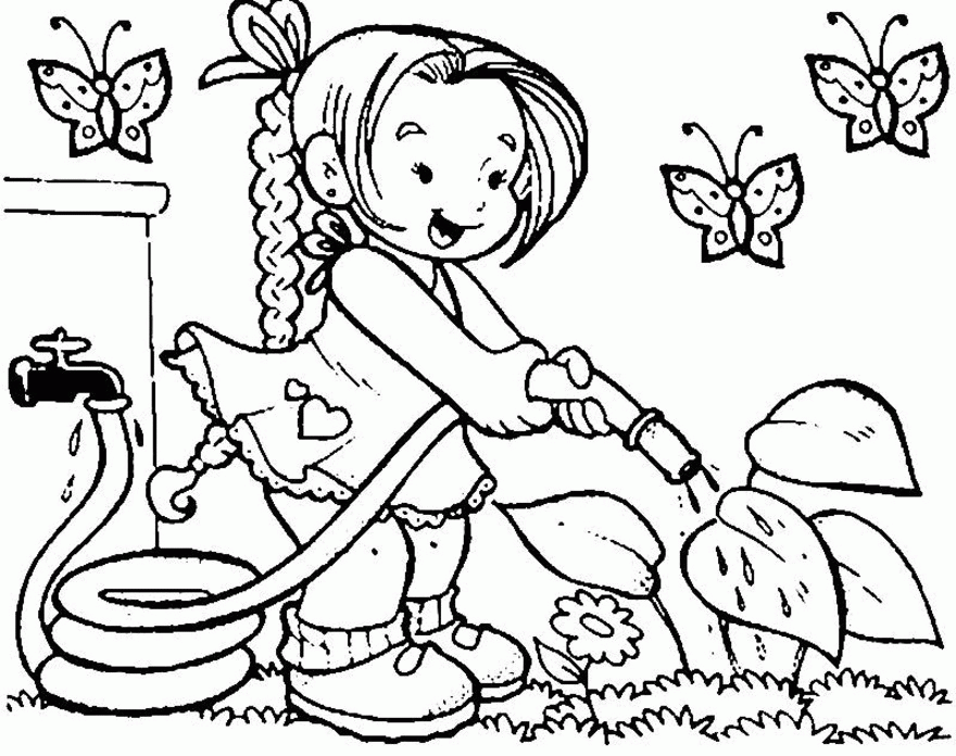 Spring Coloring Pages For Kids Printable - Free Printable Coloring 