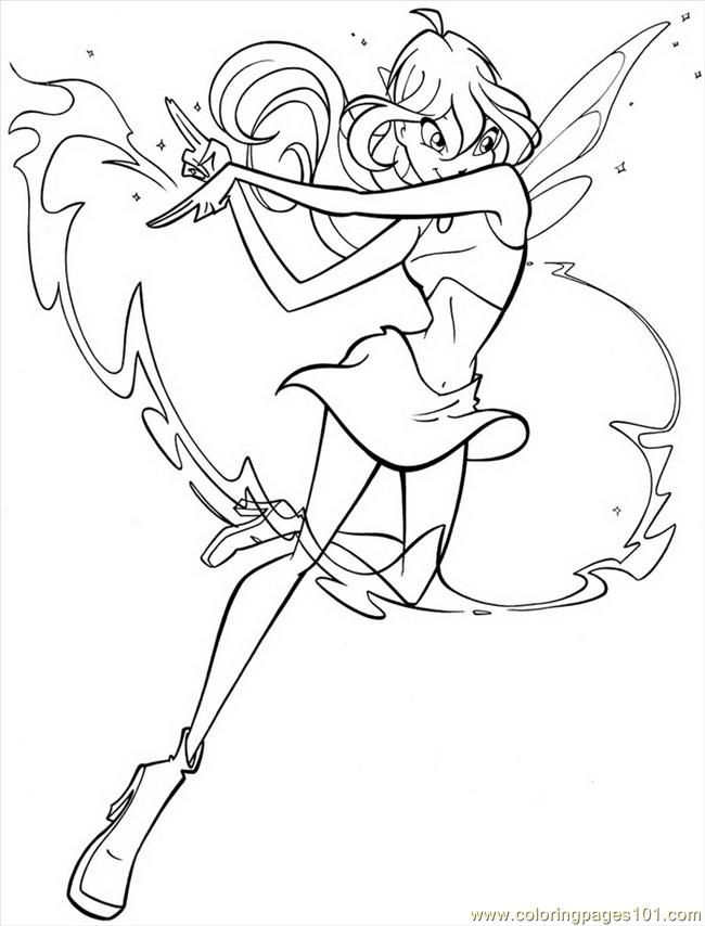 Coloring Pages Winx Club01 (7) (Cartoons > Winx Club) - free 