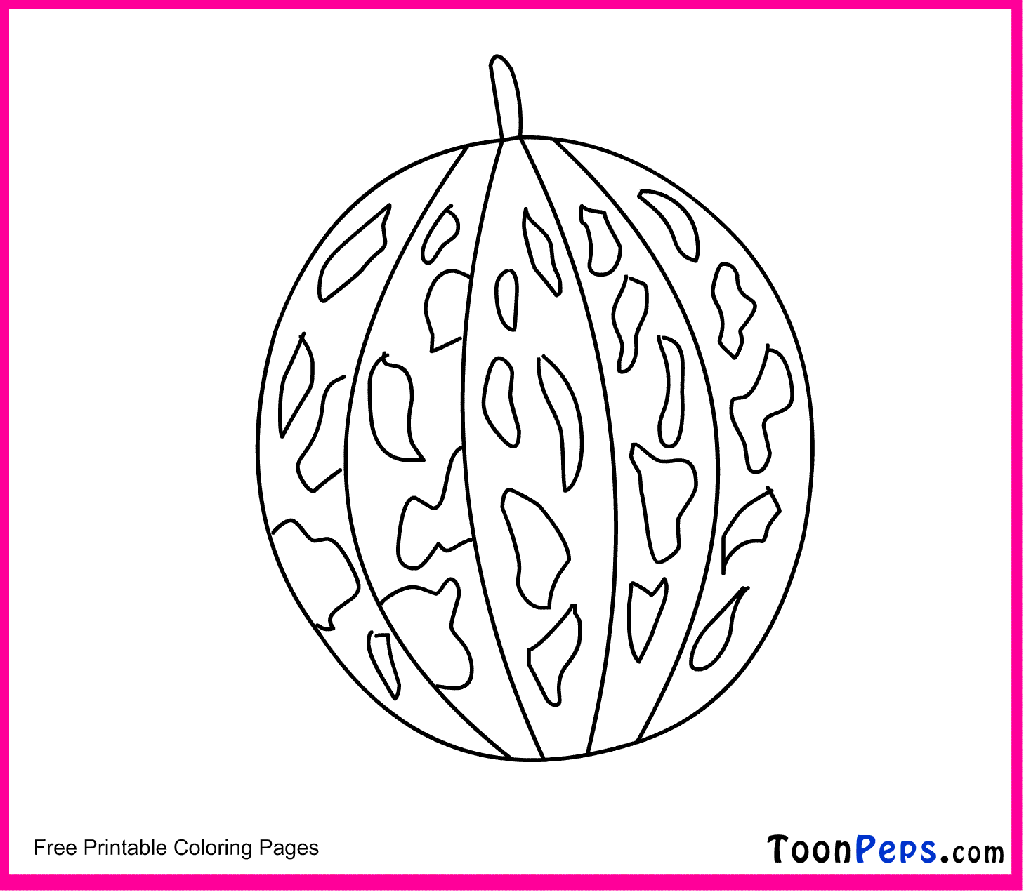 Toonpeps : Free Printable Musk Melon coloring pages for kids