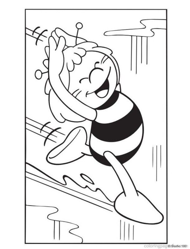 Maya The Bee Coloring Pages 46 | Free Printable Coloring Pages 