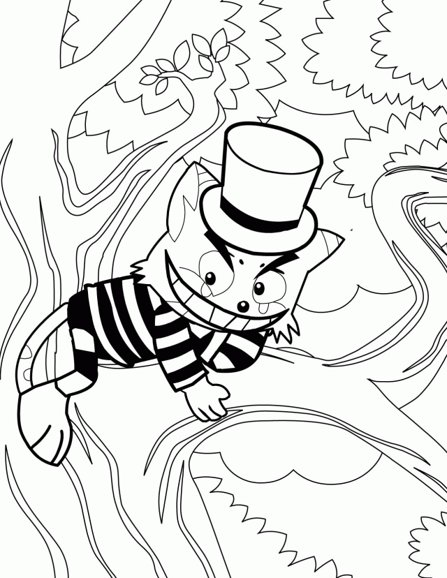 Cheshire Cat Coloring Pages Cheshire Cat Coloring Pages Disney 