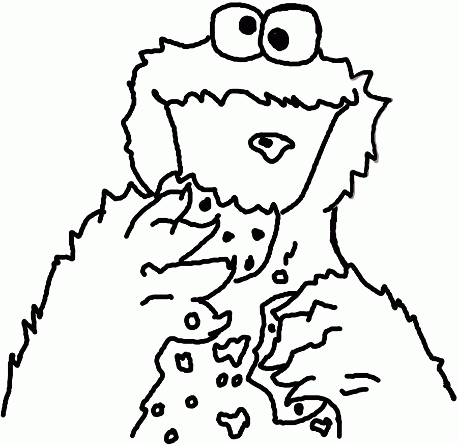 baby baby cookie monster Colouring Pages (page 2)
