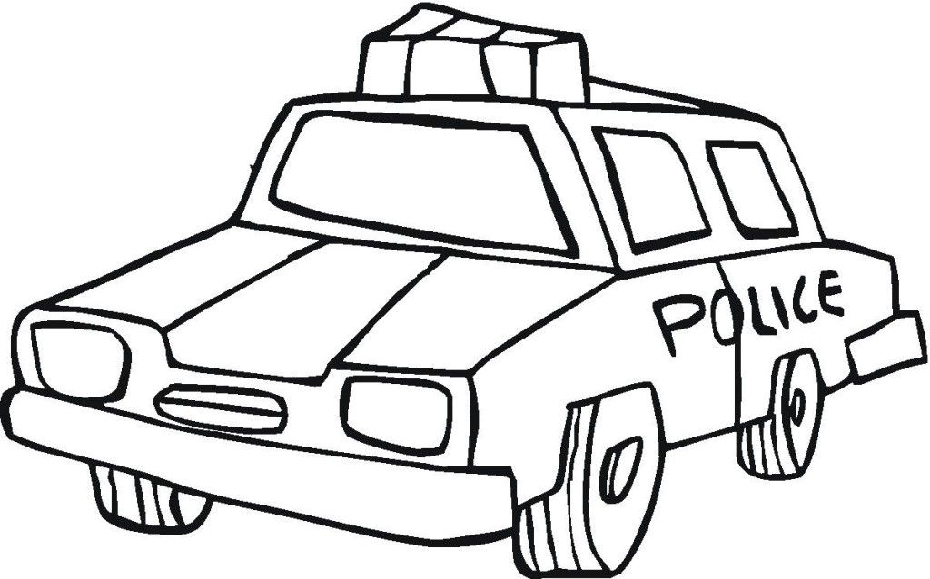 Old police car coloring page - KidsColoringPics.