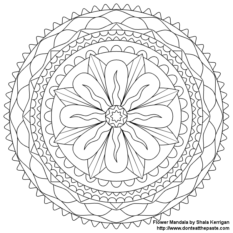 Snowflake Coloring Pages For Kids | Coloring Page