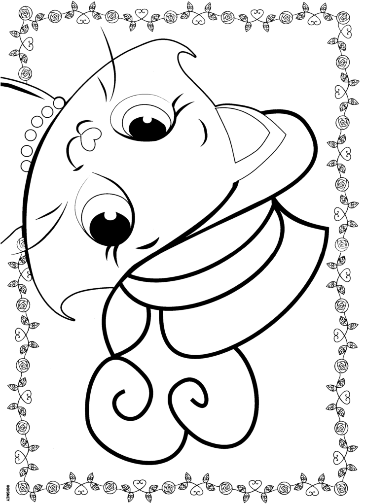 Marrie cat Colouring Pages (page 3)