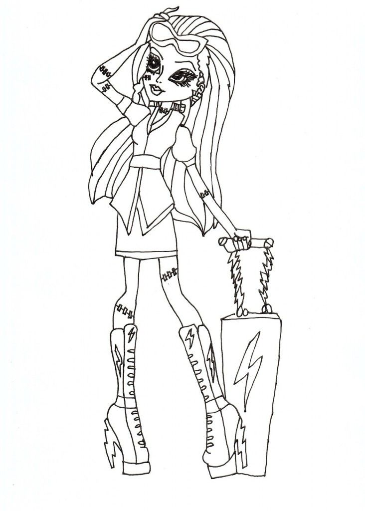 Monster High Coloring Pages for Kids- Free Coloring Sheets to download