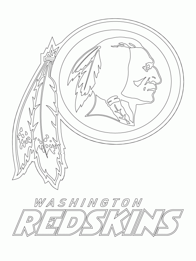 redskins coloring pages  coloring home
