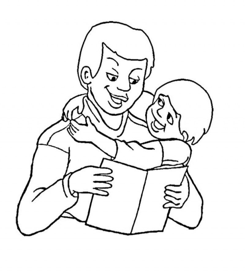 Father Day Coloring Book - Kids Colouring Pages