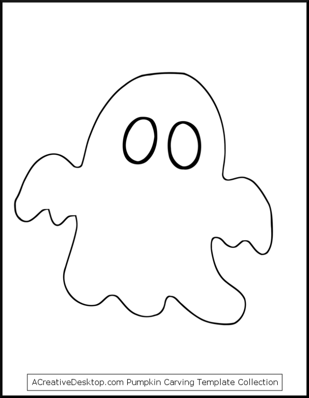Free ghost pumpkin carving templates, easy ghost patterns, and 