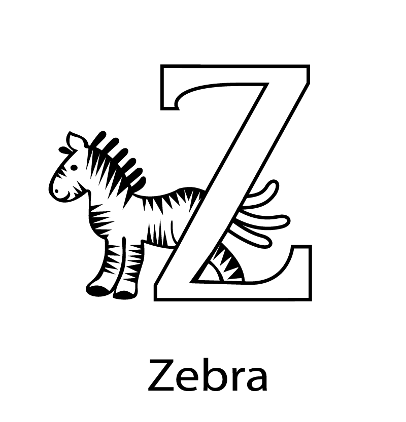Printables Letter Z Coloring Pages - Activity Coloring Pages 