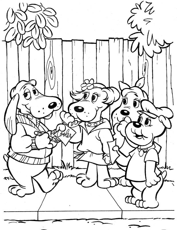 dogs and puppies coloring pages 05 - Brotherbangun.net