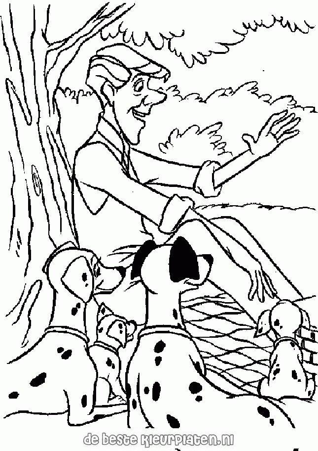 101 Dalmatians Coloring page 1 « Printable Coloring Pages