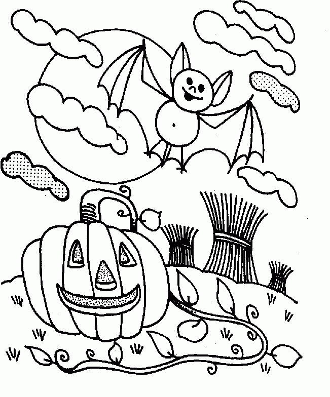 Halloween Spooky Man Coloring Page |Halloween coloring pages Kids 