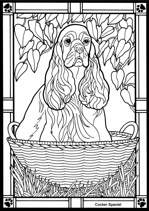 Dogs Stained Glass Coloring Book <3 | Stained Glass Patterns | Pinter…