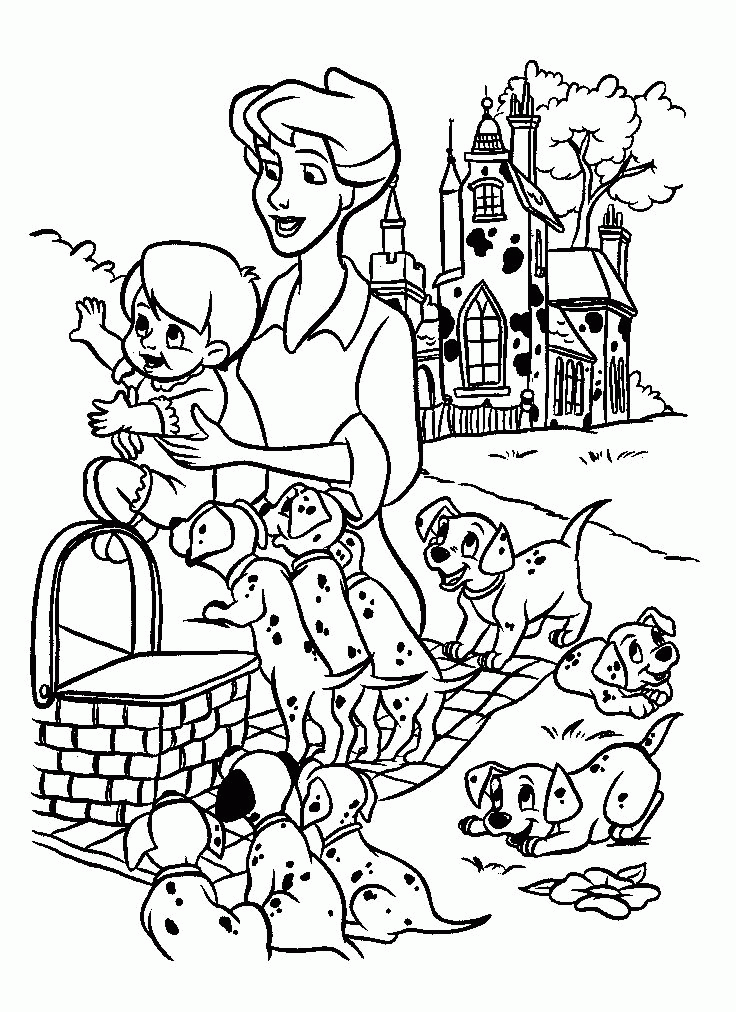 101 Dalmations Colouring Pages (page 3)