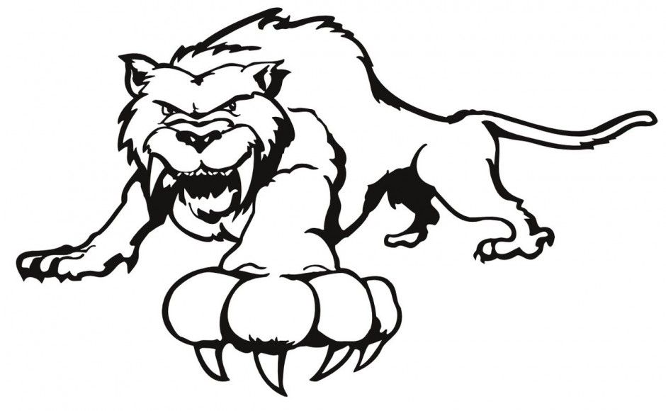 Coloring Pages A Saber Tooth Tiger Free Coloring Pages Free 93932 
