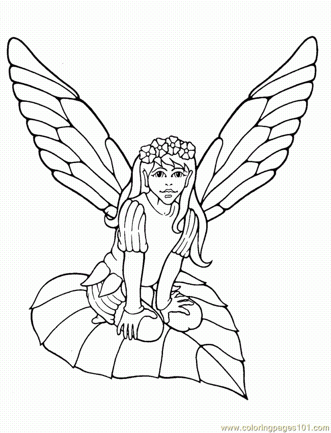 Coloring Pages Fairy Coloring Pages0001 (Cartoons > Others) - free 