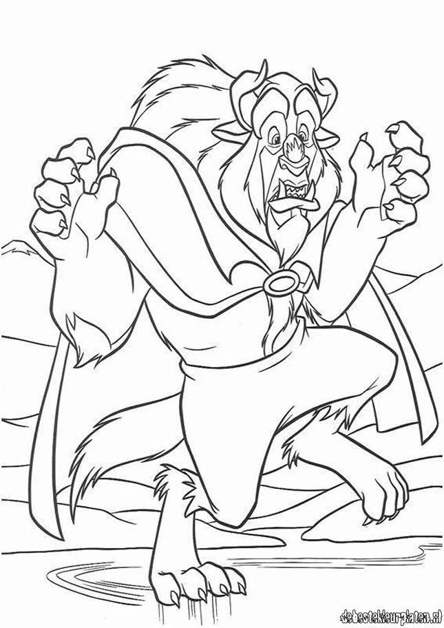 Beauty and the Beast coloring pages - Printable coloring pages