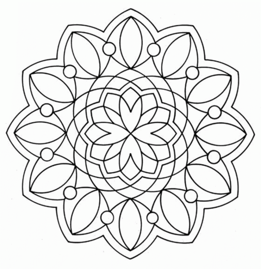 Geometric Coloring Pages Printable - Free Printable Coloring Pages 