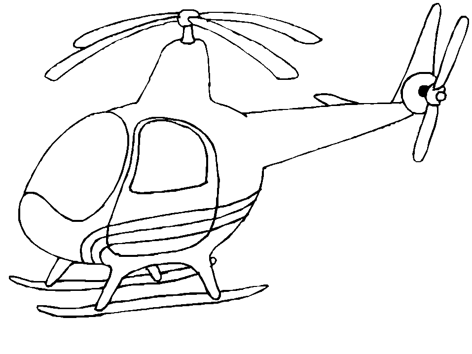 Coloring Page Place :: Helicopters Coloring Pages