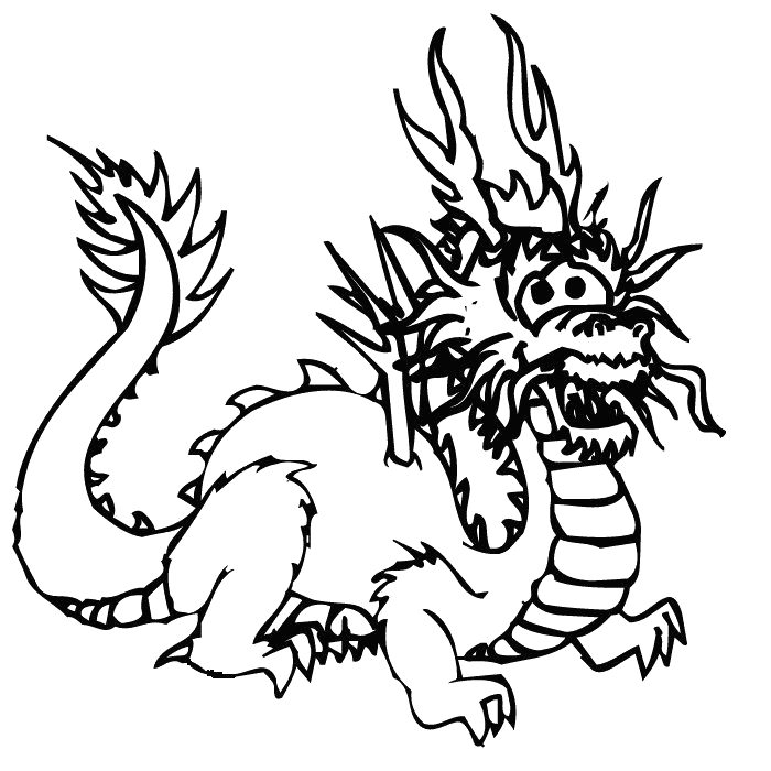 pages printable coloring dragon pictures