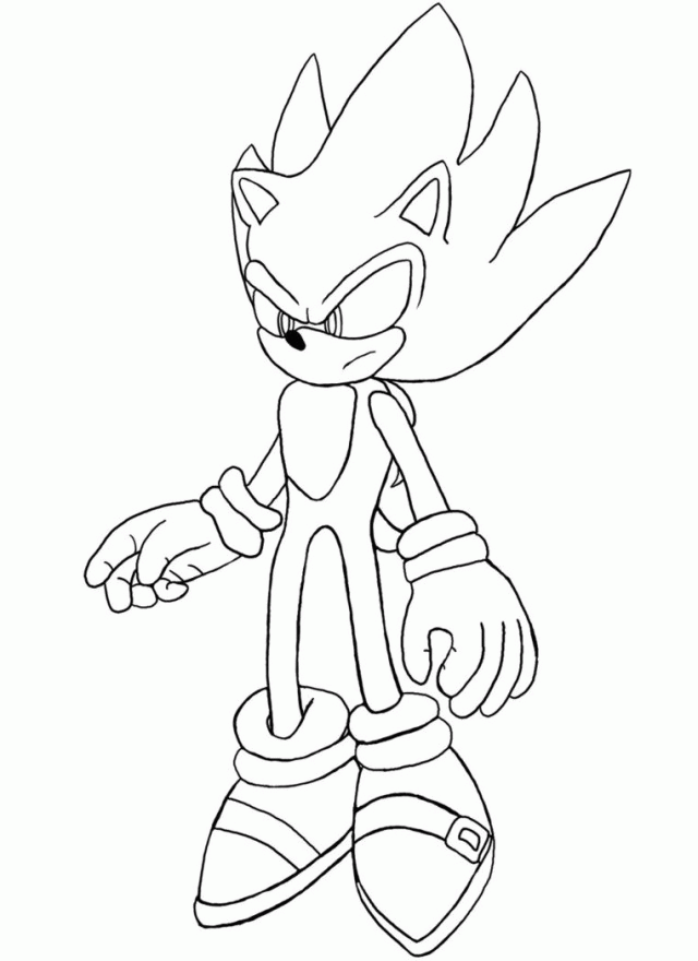 Viewing Gallery For Super Metal Sonic Coloring Pages 114002 Sonic 