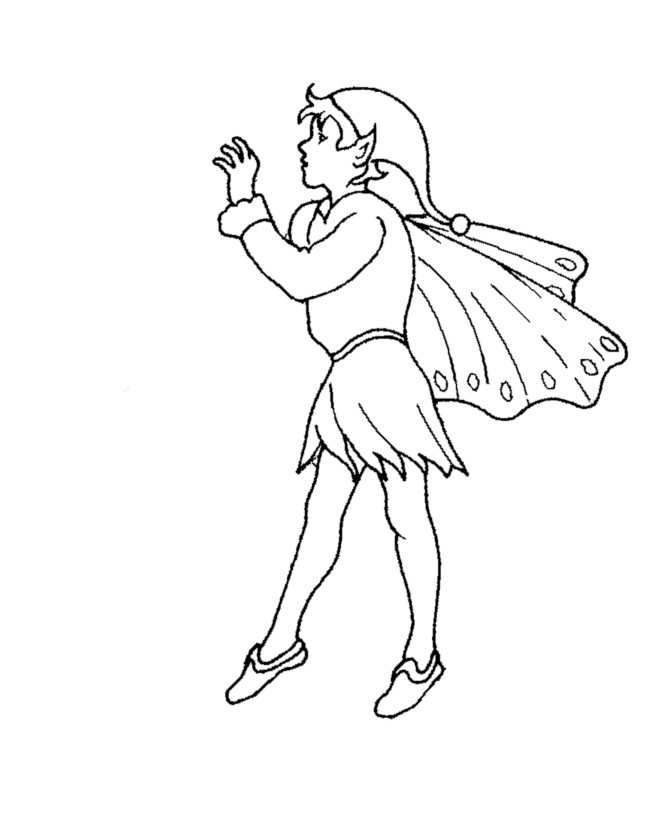 boy fairy Colouring Pages