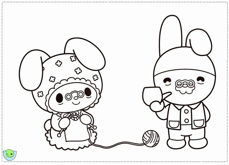 My Melody Coloring Page For Printable - Kids Colouring Pages - Coloring