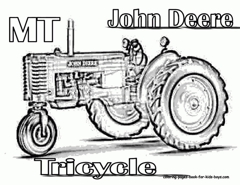John Deere Tractor Free Coloring Pages Hagio Graphic 147817 John 