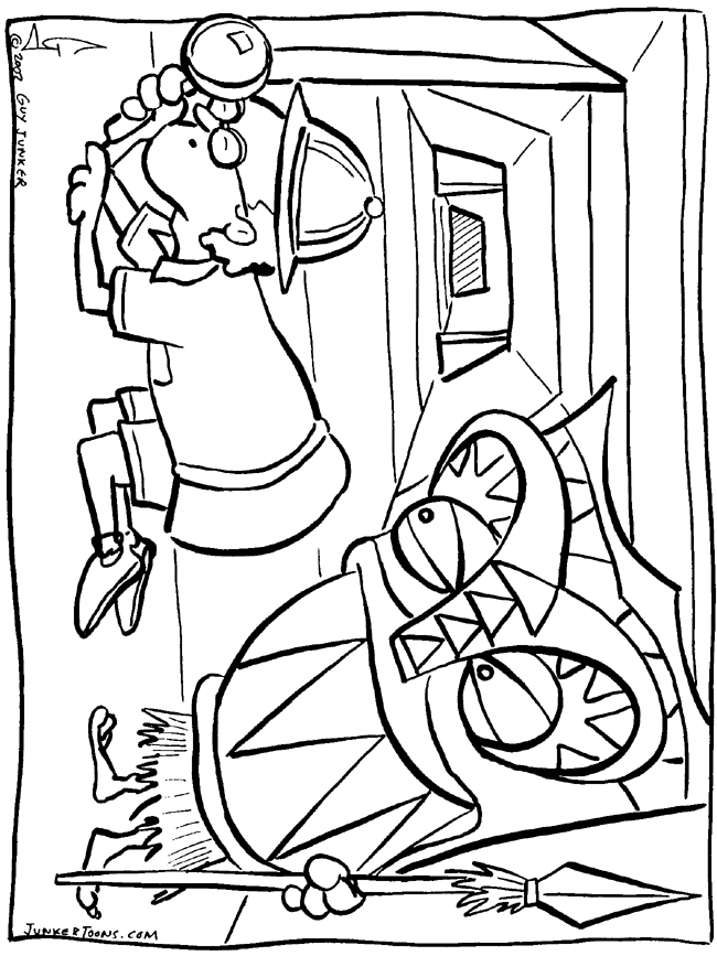 Archaeology Colouring Pages