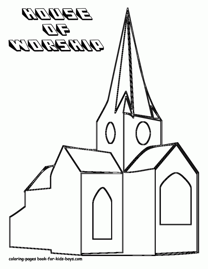 Church Coloring Pages For Kids Coloring Home