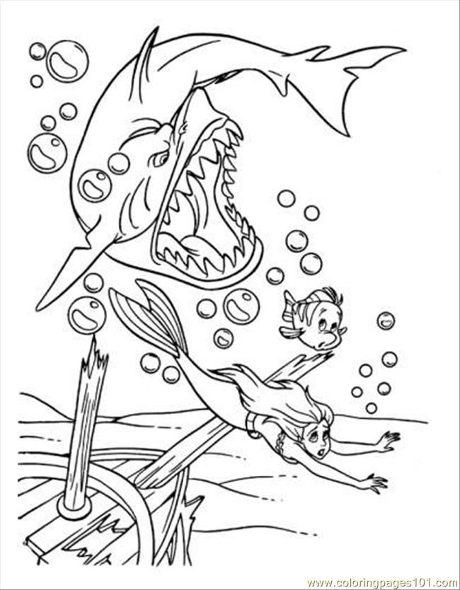 Coloring Pages Shark Coloring Page (Fish > Shark) - free printable 