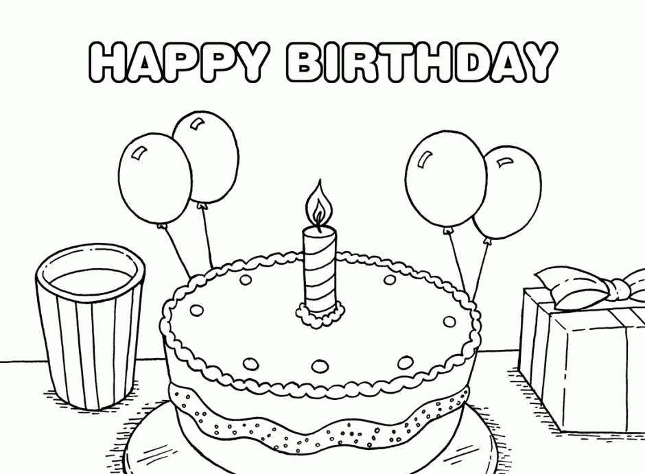 Cartoon Clipart Of A Black And White Birthday Cake Face Vector 