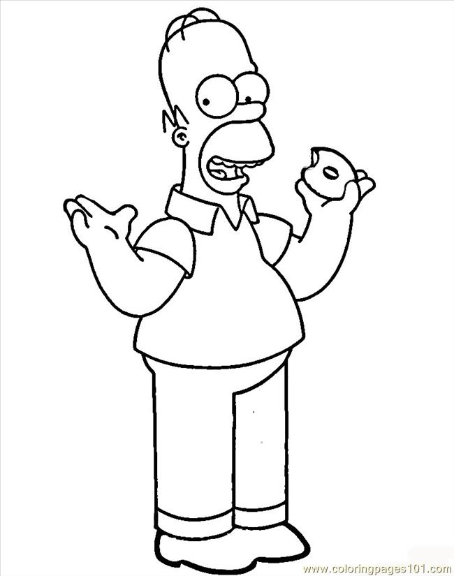 The Simpsons Homer Coloring Pages Coloring Pages