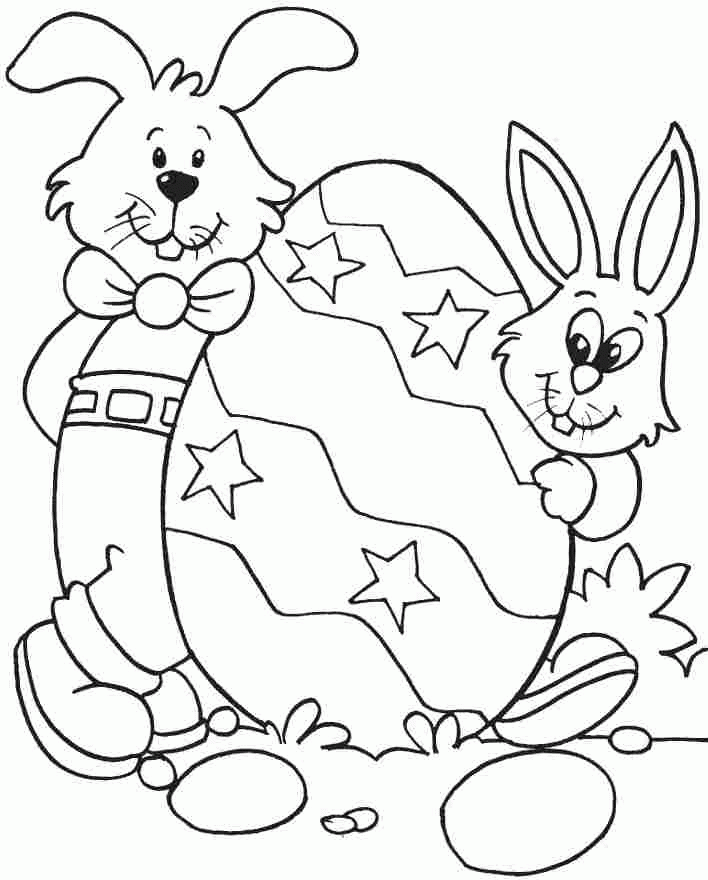Printable Easter Bunny Coloring Sheets For Toddler #