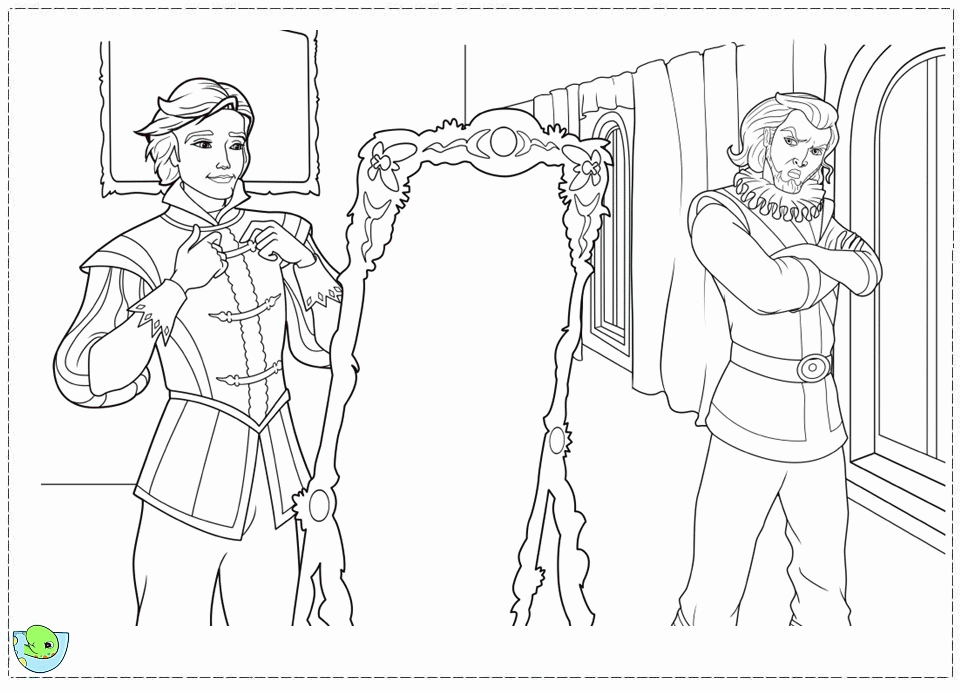 Barbie and the three Musketeers Coloring page