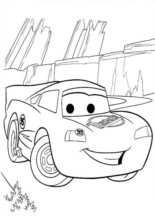Mcqueen Cars Coloring Pages Lightning Mcqueen Cars 2 Coloring 