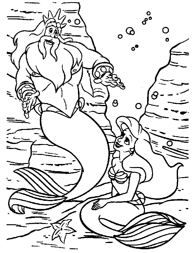 Coloring Page... Sirenetta - Mermaid Page 2