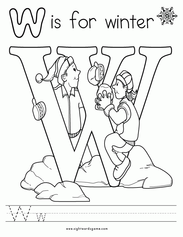 Letter W Coloring Pages Coloring Home