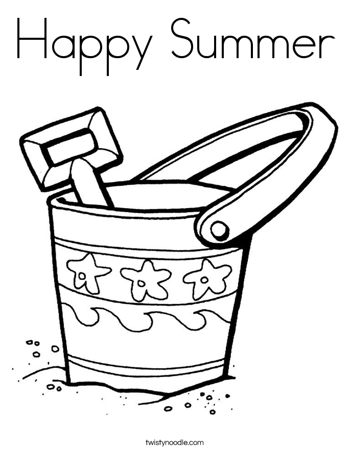 happy summer coloring page | HelloColoring.com | Coloring Pages