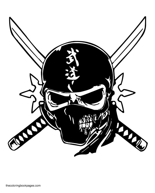skull mask Colouring Pages (page 3)
