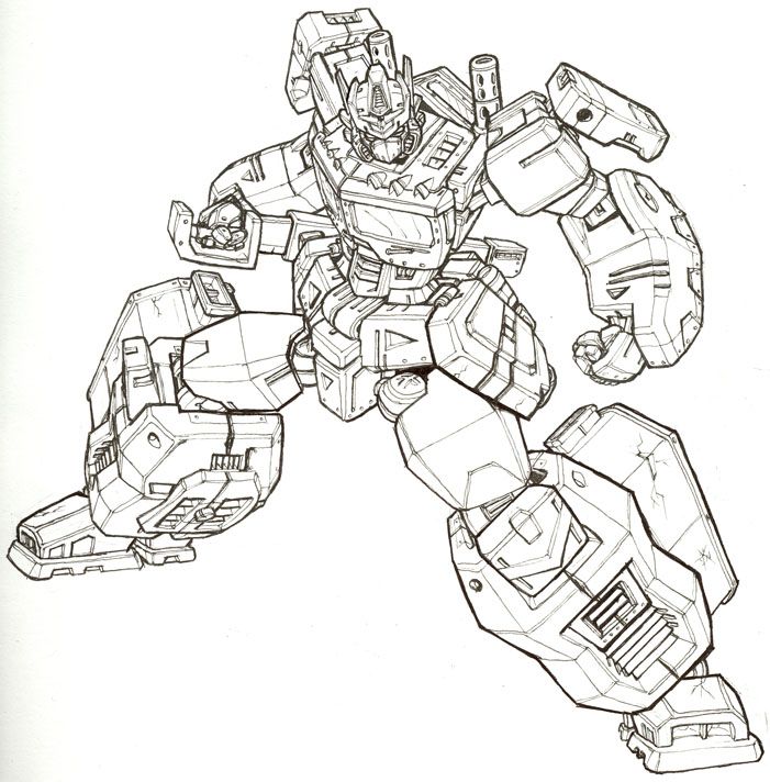 Optimus Prime Coloring Pages Tattoo Page 9