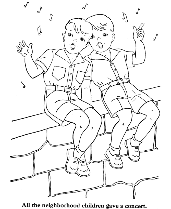 Chinese Boys Costume Coloring Page
