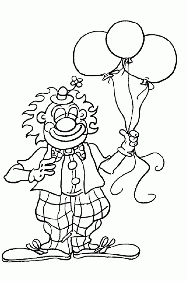 Clown Coloring Pages To Print | download free printable coloring pages