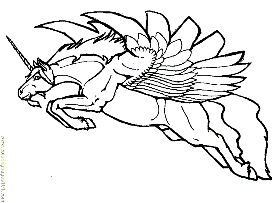 Coloring Pages Pegasus.. (Cartoons > Pegasus) - free printable 